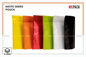 Plain LDPE Multicolor Stand Up Zipper Pouches, Brand Name : Wepack