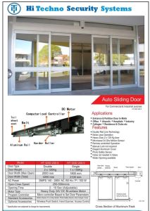 Mild Steel Automatic Glass Sensor Door, Brand Name : Hi Techno