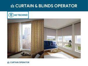 Fabric Hi Techno Vertical Motorized Curtain