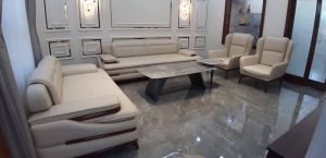 6 Seater Leather Sofa Set
