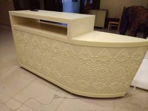 Teak Wood Reception Table