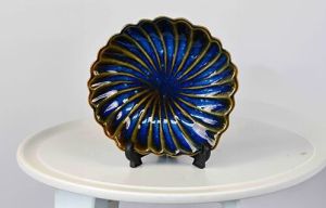 Ocean Swirl Ceramic Plate