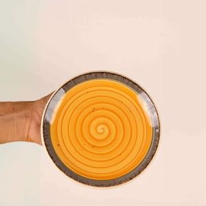 Sun Spiral Round Ceramic Plate