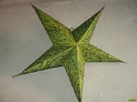 embroidered handmade paper star