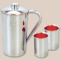 Copper Steel Jug Set 002