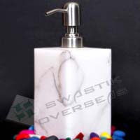 Soap Dispenser in Alabaster