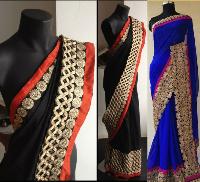 designer border sarees
