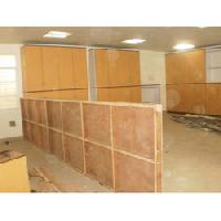 wooden partition cabins