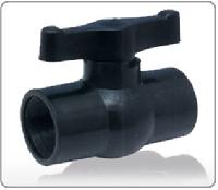 pp solid gray ball valve