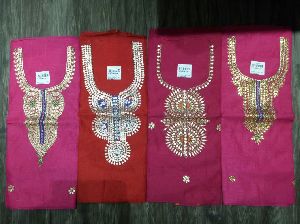 Chanderi Peaton/Gotta Work Kurti Fabric