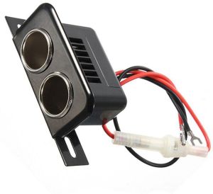 Boat Cigarette Lighter Double Socket Plug