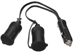 12v Female Car Motorbike Boat Cigarette Lighter Double Socket