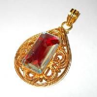 Ethnic Gold plated Pendant