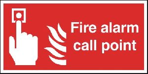 Metal Fire Alarm Call Point Signage