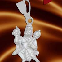 Divya Mantra Lord Hanuman Silver Pendant