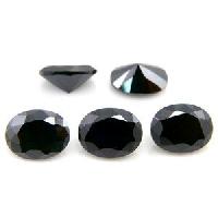 Black Monzonite Diamond Beads