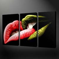Lips Oil Canvas Paintings
