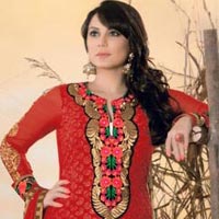 Attractive Trendy Zari Resham Embroidered Dress