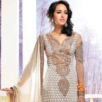 Fabulous Designer Ethnic Wear Zari Resham Embroidered Dress