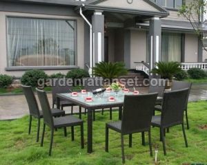 8 Seater Rattan Dining Set