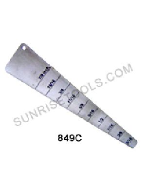 GAUGE FOR MEASURING SPRING BAR