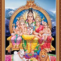 Lord Shiva with His Family Posters