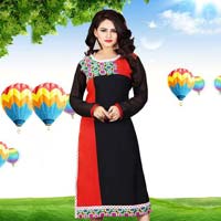 Df Multicolor Georgette Kurties