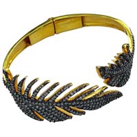 Studded Feather Bangles