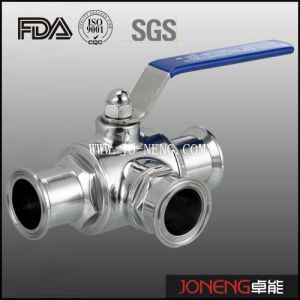 Stainless Steel Three Way Sanitary Ball Valve