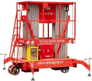 Double Mast Aluminum Lift Platform, Brand Name : Huabei Tianti
