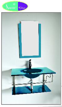 Glass Bathroom Vanity Full Set