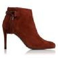 CHRISSY CHESTNUT SUEDE ANKLE BOOTS