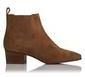 HARIETT TAN SUEDE ANKLE BOOTS