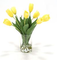 16222# - Waterlook Yellow Dutch Tulips Artificial flower