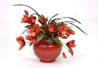 7635B# - Rust Orchids Protea bouquet