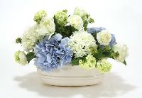 9898# Blue Green White Nantucket Bouquet