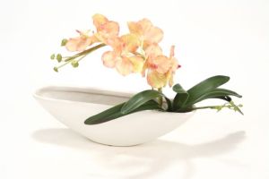 Orchids Foliage Oval Planter Floor Basket