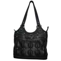 Fashionable Ladies Leather Handbags Black Colour