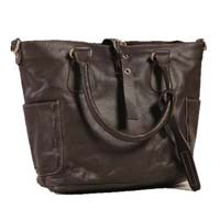 Ladise  Leather  Hand Bag Brown Colour
