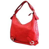 Ladise Leather Hand Bags Red Colour