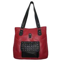 Ladies Leather Hand Bag Red