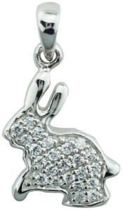 Manli Fashion Cute Rabbit Sterling Silver Pendant