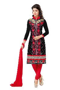 Partywear Unstitched Dress Material With Embroidered Work MFD-30
