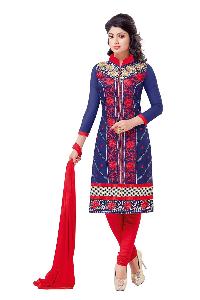 Partywear Unstitched Dress Material With Embroidered Work MFD-29