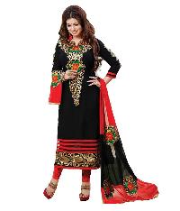 Partywear Unstitched Dress Material With Embroidered Work MFD-10