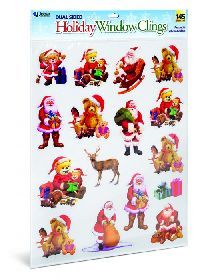 145PC HOLIDAY WINDOW CLINGS