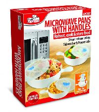 6PC MICROWAVE PANS W/HANDLES