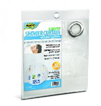 CLEAR TOP SHOWER CURTAIN
