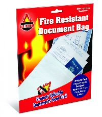 FIRE RESISTANT DOCUMENT BAG