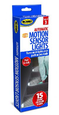 S/3 LED MOTION SENSOR LIGHTS